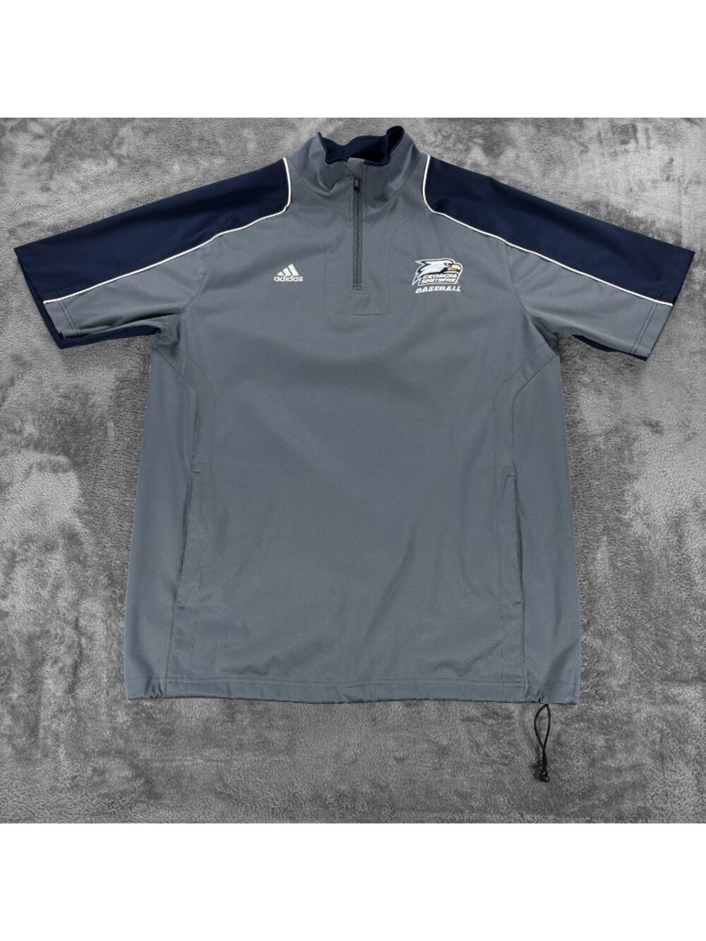 Adidas Georgia Southern Eagles Baseball 1/4 Zip Pullover Mens M Game Worn Team